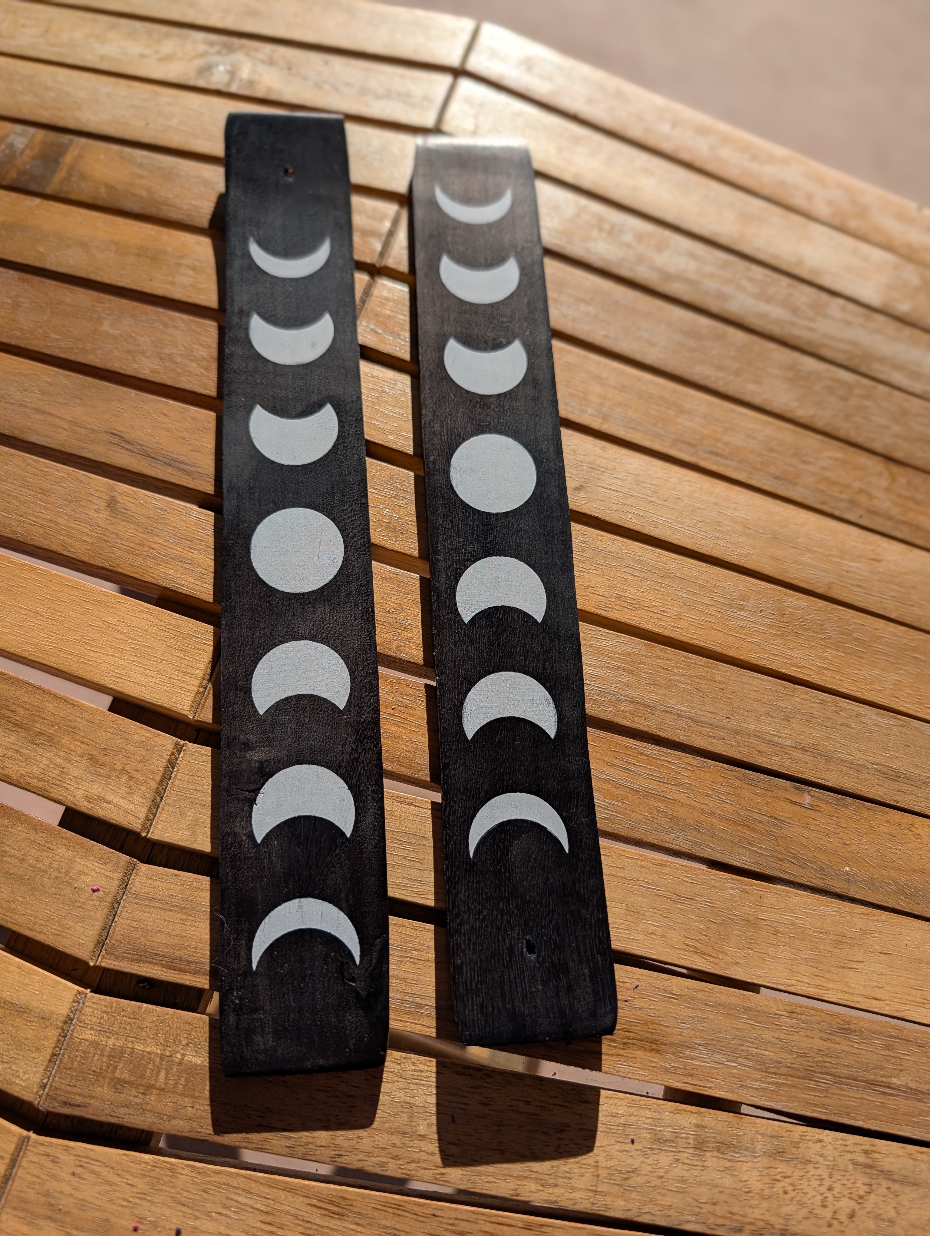 Black Moon Phase Incense Holder