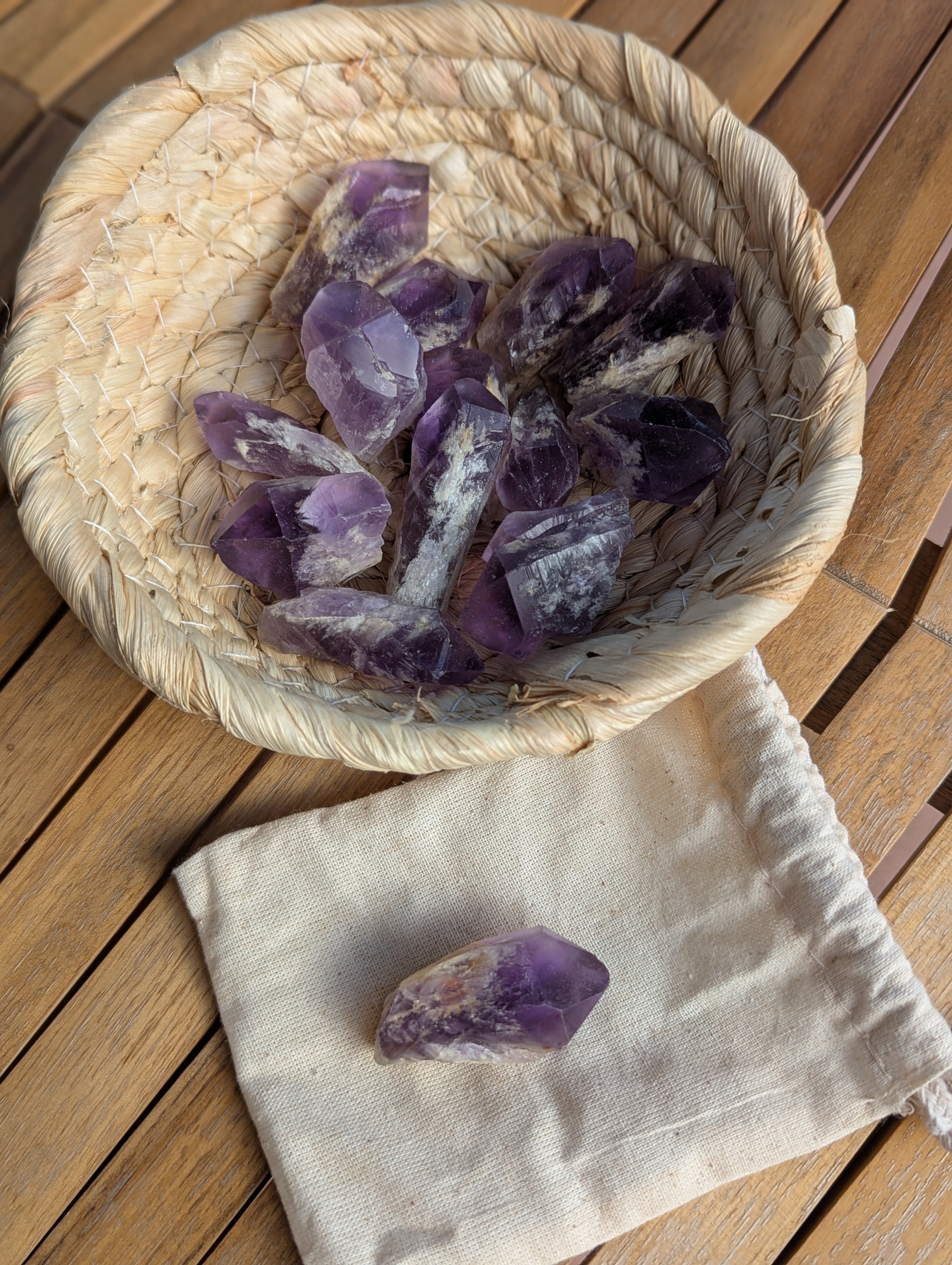 Amethyst (Bahia) Raw Crystal Points 1-2 Inch - AAA Grade