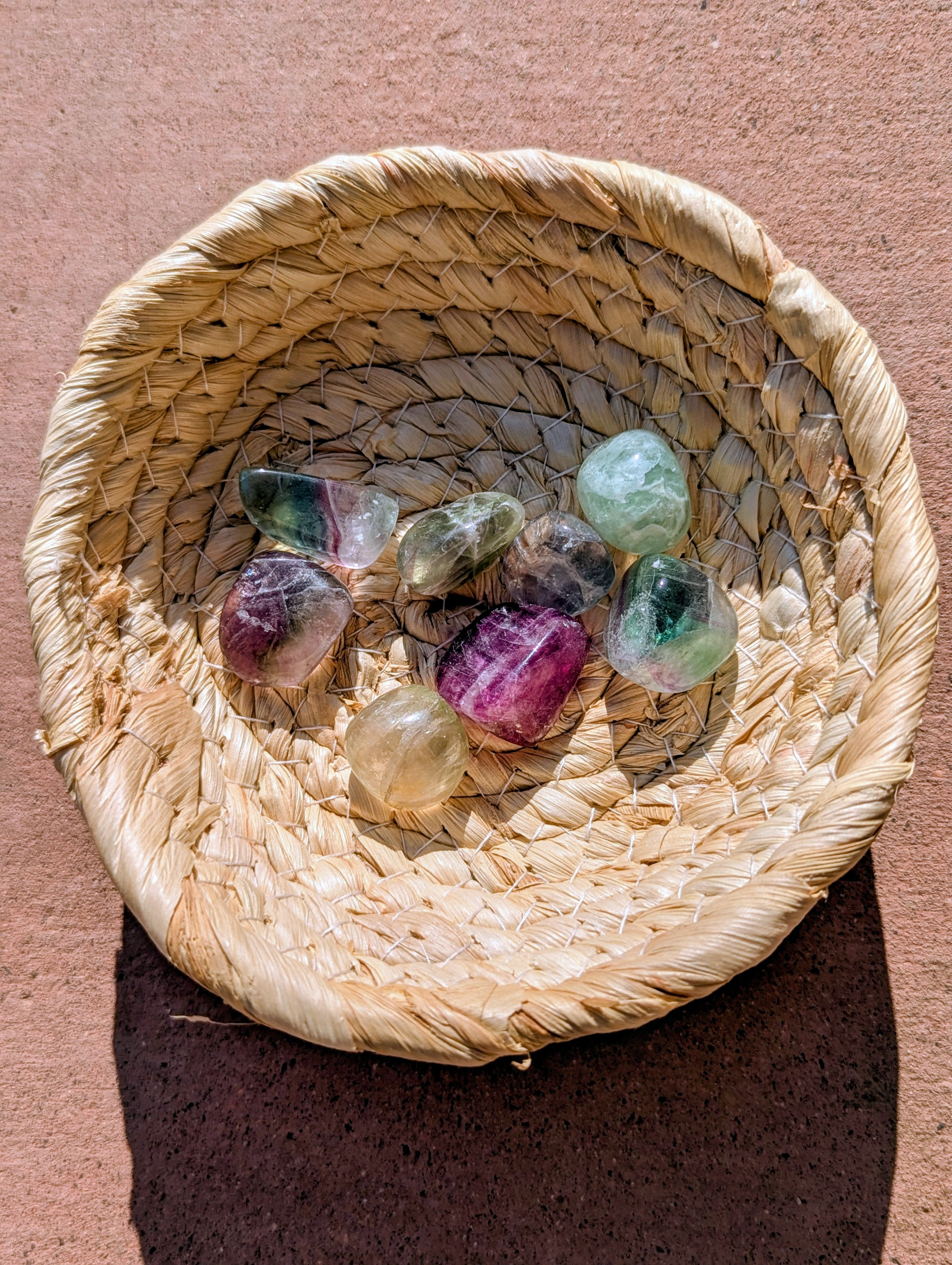 Fluorite Tumbled Stones 0.75-1.25 Inch - AA Grade