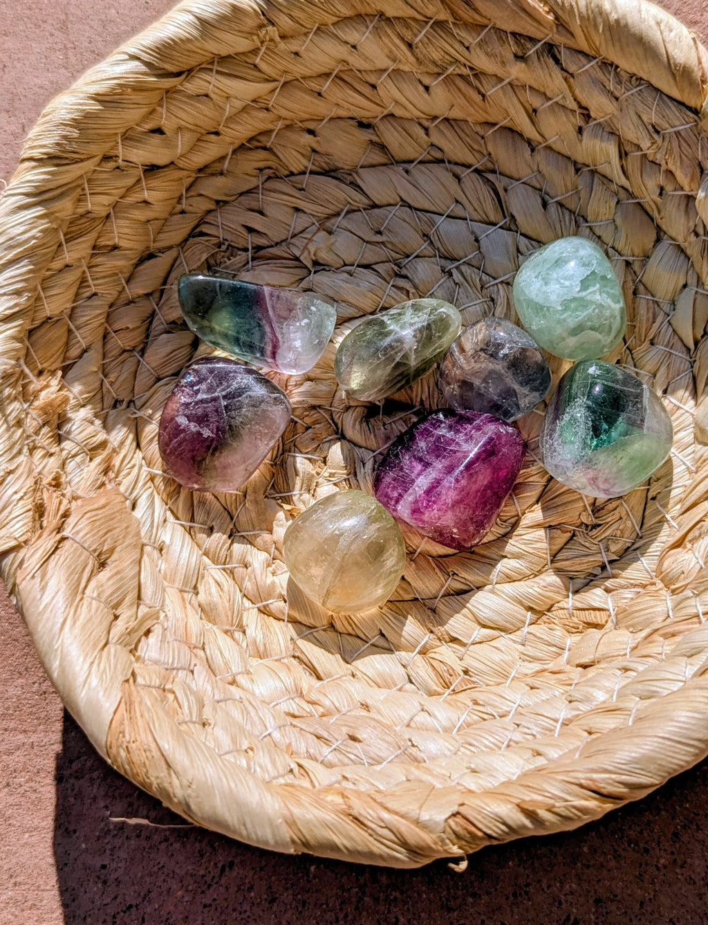 Fluorite Tumbled Stones 0.75-1.25 Inch - AA Grade