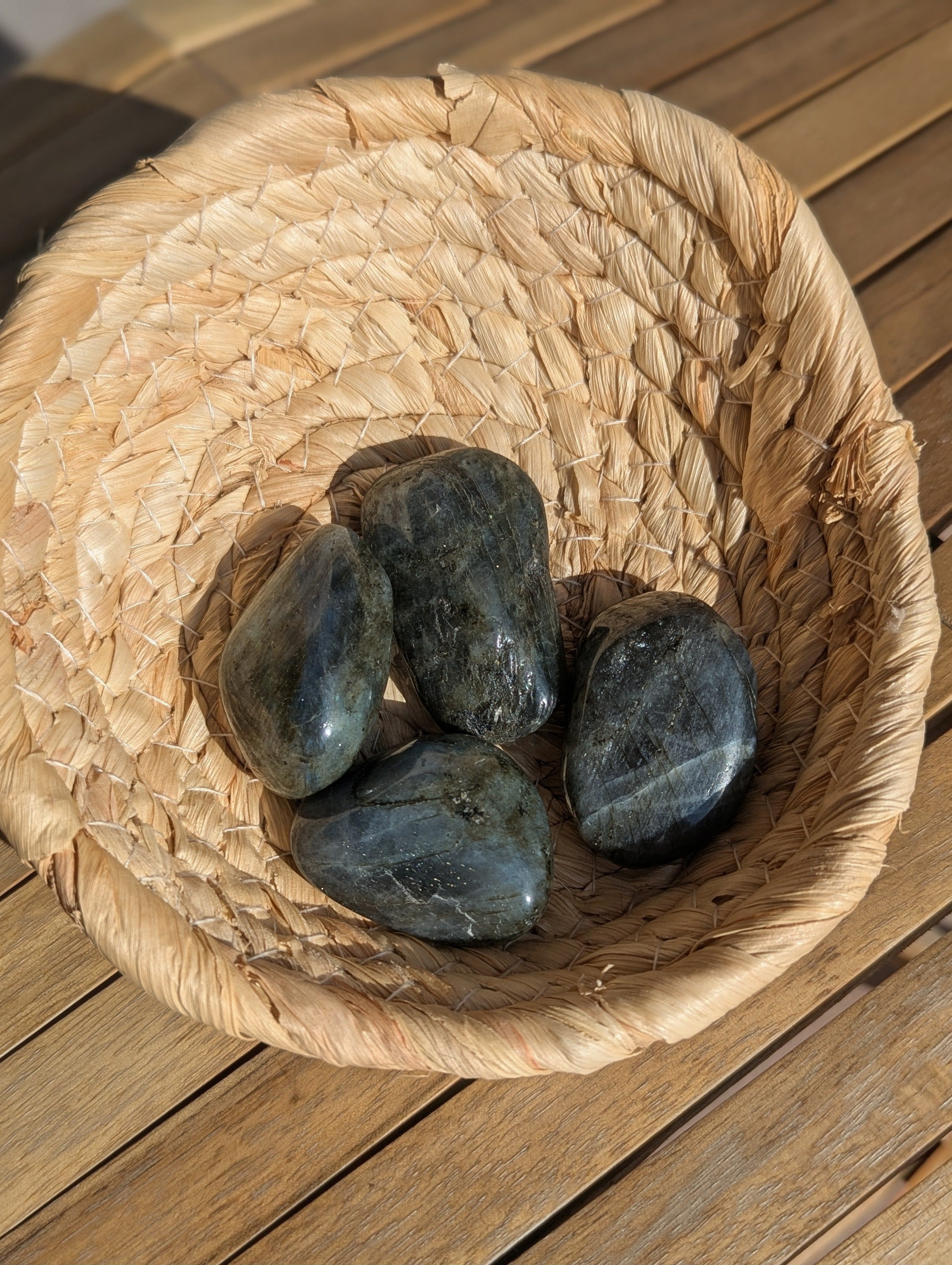 Labradorite Tumbled Stones 1.50-2 Inch - AA Grade