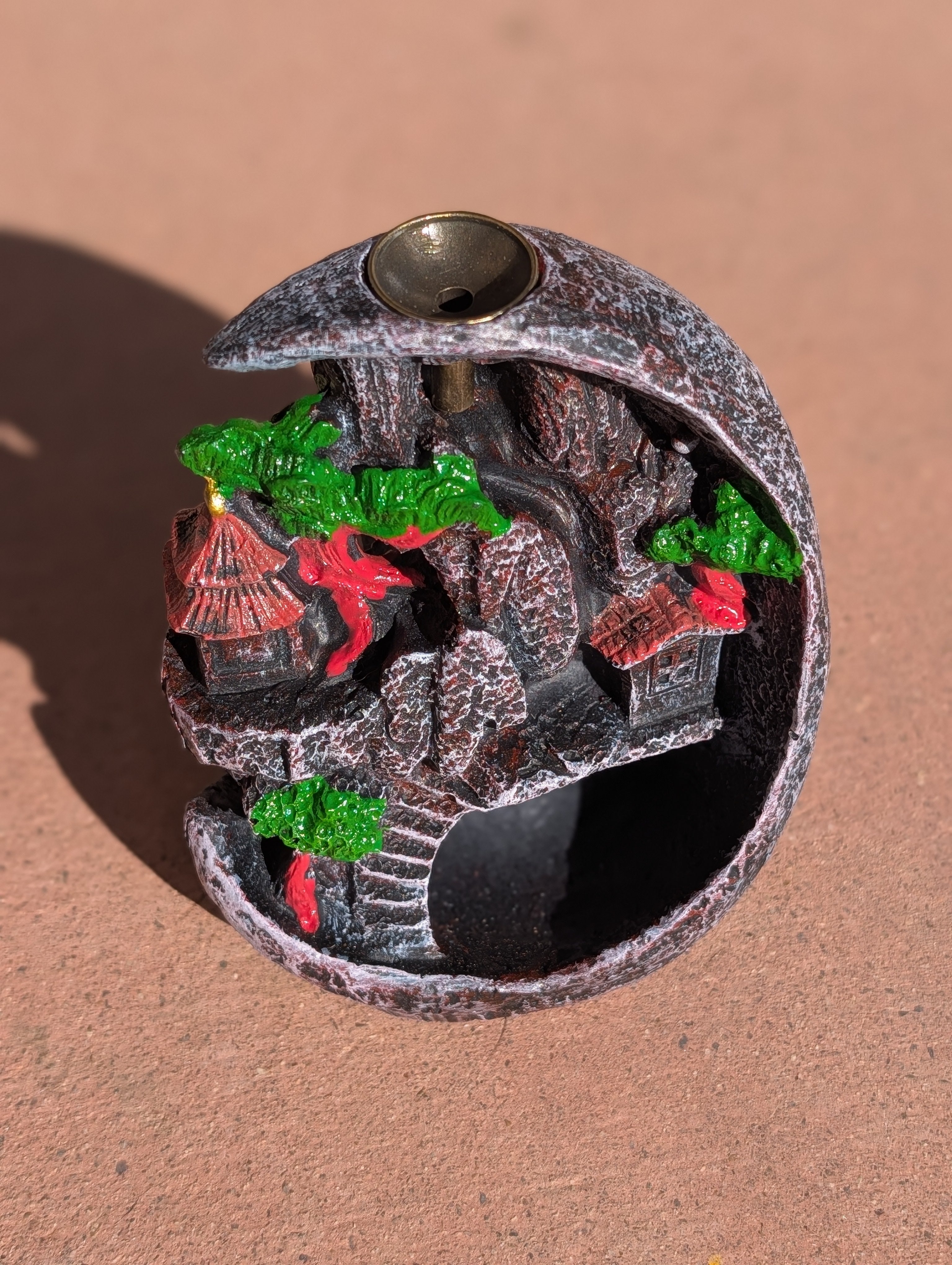 Little Mountain Village Backflow Incense Holder