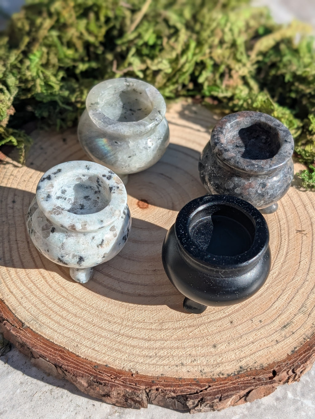 Natural Crystal Incense Burner