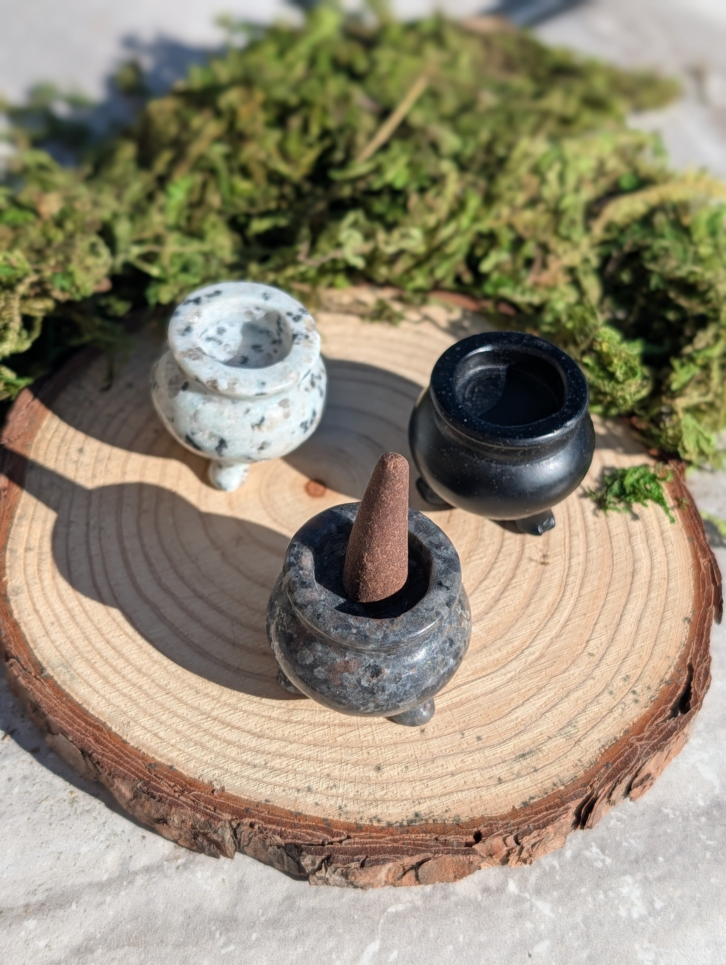 Natural Crystal Incense Burner