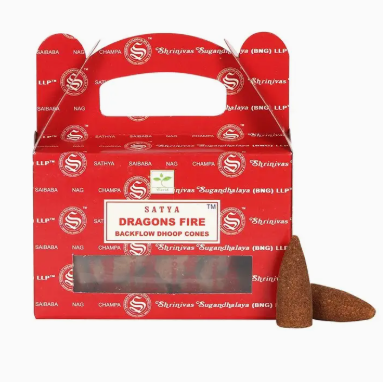 Dragons Fire Backflow Dhoop Cones by Satya