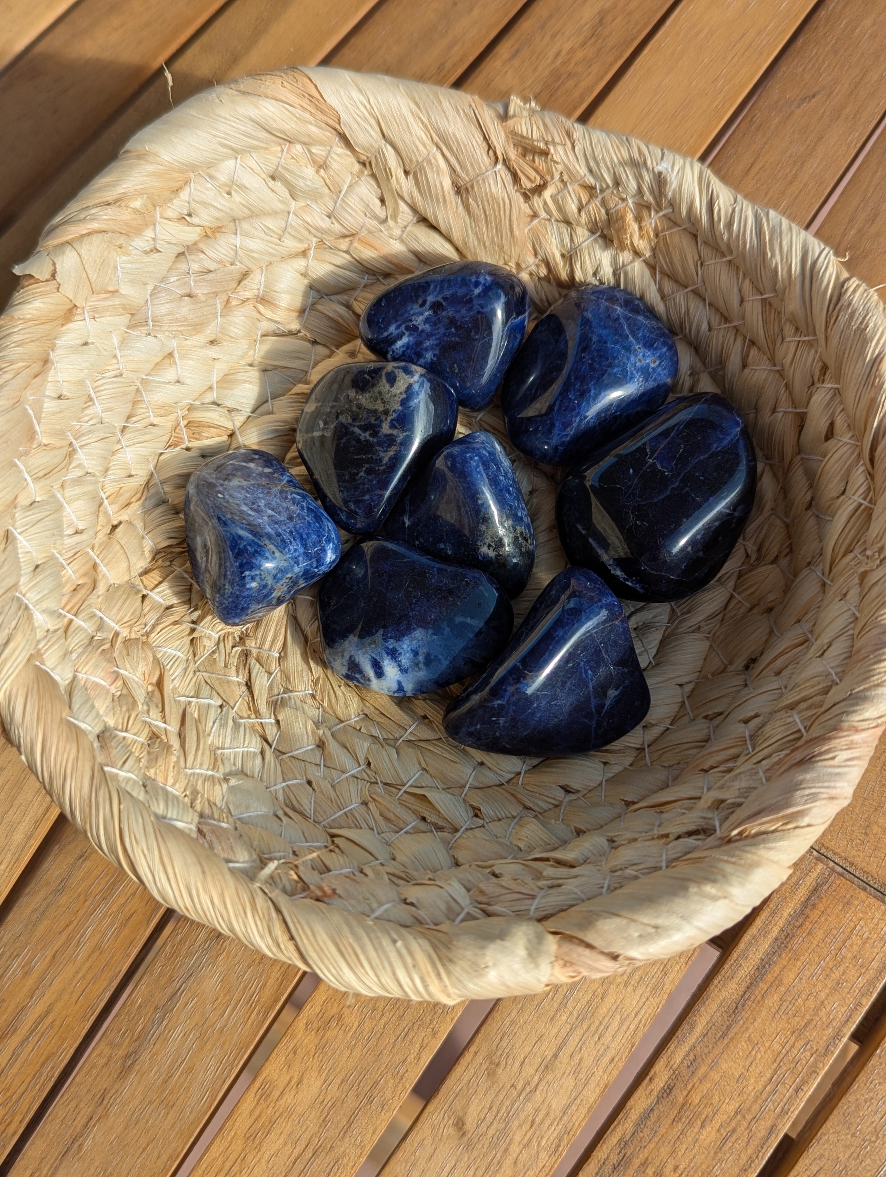 Sodalite Tumbled Stones 1-2 Inch - AA Grade
